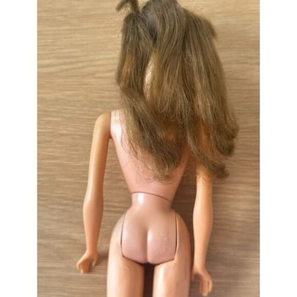VTG Twist N Turn Bon Bon Brunette Hair 1966 Japan #15 Body Barbie Rooted Lashes - Picture 10 of 15